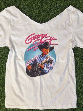 NEW George Strait Off The Shoulder Tee